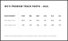 Tumby Bay Blues  Womens Premium Track Pants 4920