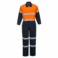 Portwest Mens Regular Weight Coverall Taped Reflective Overalls Cotton MA931