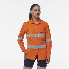 KingGee Womens Workcool Vented Reflective Shirt K44231