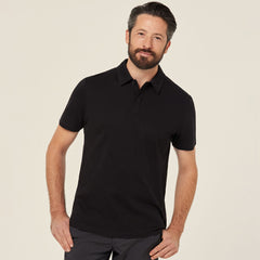 NNT Mens Cotton Collared Soft Breathable Comfy Button Pique Polo CATJJX