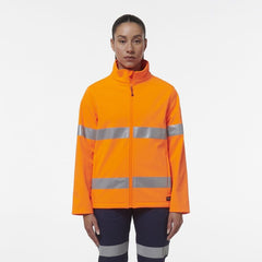 KingGee Womens Reflective Stretch Softshell Pocket Safety Work Jacket K45007