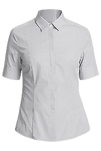 NNT Mens Gingham S/S Shirt Slimline Collar Concealed Placket Button Shirt CATU7B