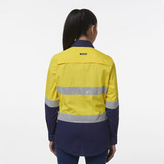 KingGee Women Workcool Vented Closed Front Reflective Shirt K44230