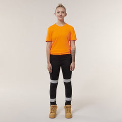 Hard Yakka 2 Pack Womens Taped Stretch Demin Reflective Jeggings Y08302