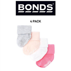 Bonds Baby Bamboo Cuff Super Soft and Feature Fun Colours 4 Pack R41354