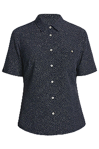 NNT Mens Silvi Spot Print S/S Shirt Classic Fit Collared Business Wear CATU7H