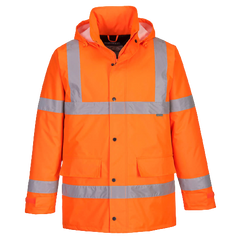 Portwest Hi-Vis Traffic Jacket 2 Tone Reflective Tape Work Safety S460
