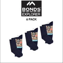 Bonds Explorer Original Wool Soft Cushioned Soles Sock 6 Pack SYNX2N