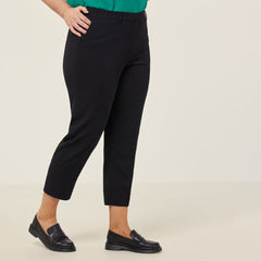 NNT Womens Crepe Stretch Lightweight  Classic High Waist Cropped Pant CAT3YC