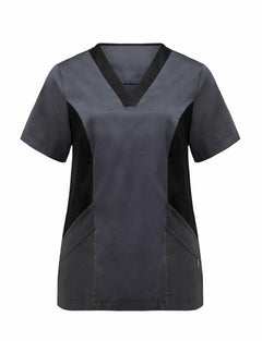 NNT Womens V-Neck Contrast Scrub Top Nurse Work Comfortable Uniform CATU5B