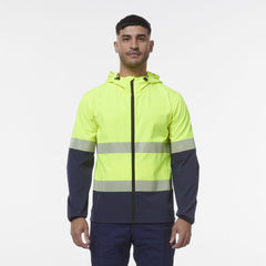 KingGee Mens Hi Vis Reflective Durable Hooded Repel Safety Work Jacket K55061