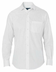 NNT Mens Dobby Long Sleeve Business Cotton Check Shirt Classic Formal CATDWY