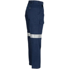 DNC Workwear Ladies Cotton Drill Cargo Pants 3M Reflective Tough Pant Work 3323