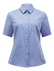 NNT Womens Short Sleeve Action Back Shirt Classic Fit Business Workwear CATU5R