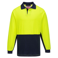 Portwest Long Sleeve Food Industry Cotton Comfort Polo Work Safety MF213