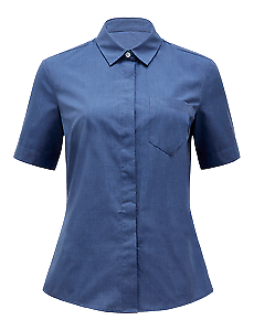 NNT Womens Short Sleeve Action Back Shirt Classic Fit Business Workwear CATU5R