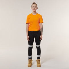 Hard Yakka 2 Pack Womens Taped Stretch Demin Reflective Jeggings Y08302