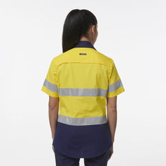 KingGee Womens Workcool Vented Reflective Short Sleeve Shirt K44229