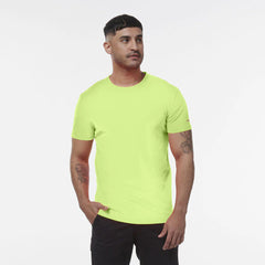 KINGGEE Mens HI Vis Crew Workwear Regular Fit Reflective Sleeve T Shirt K54034