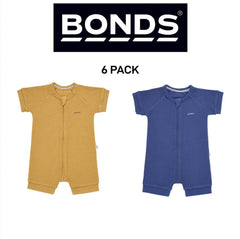 Bonds Baby Waffle Romper Soft Recycled Cotton Stretchy Fabric 6 Pack BWRNA