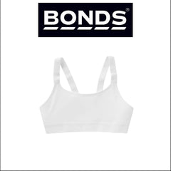 Bonds Girls Performance Stretchy Pullover Activewear Crop Top Bra UY6H1A