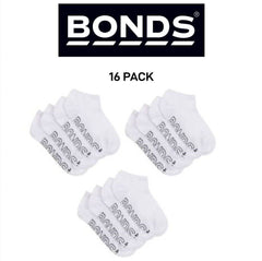 Bonds Kids Logo Light No Show Lightweight Extra Comfort Socks 16 Pack RXUU4W