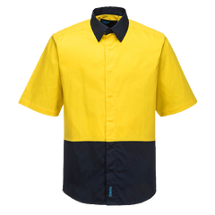 Portwest Food Industry Lightweight Cotton Shirt Reflective 2 Tone Safety MF152
