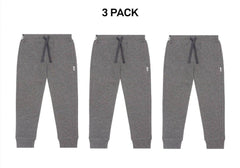 Bonds Kids Fleece Trackie Pants Drop Crotch Styling & Tapered Legs 3 Pack KVRJK