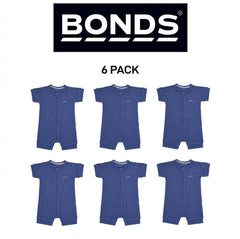 Bonds Baby Waffle Romper Soft Recycled Cotton Stretchy Fabric 6 Pack BWRNA