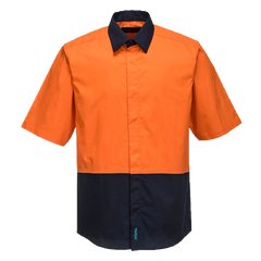 Portwest Food Industry Lightweight Cotton Shirt Reflective 2 Tone Safety MF152