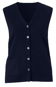 NNT Womens Wool Rich V Neck Vest Classic Ribbed Trim Vest CAT51D