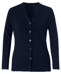 NNT Womens Wool Rich V Neck Cardigan Classic Long Sleeve CAT51C