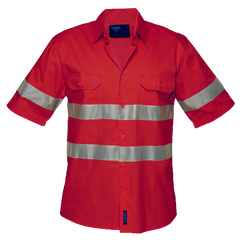 Portwest Hi-Vis Lightweight Short Sleeve Shirt with Tape Reflective Work Safety