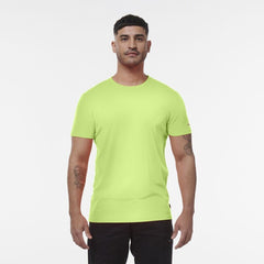 KINGGEE Mens HI Vis Crew Workwear Regular Fit Reflective Sleeve T Shirt K54034