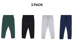 Bonds Kids Tech Sweats Trackie Pants Lightweight Warm Minimise Heat 3 Pack KVQRK