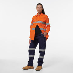 KingGee Womens Safety WorkCool Maternity Reflective Bio Motion Pant K43007