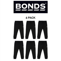 Bonds Kids Fleece Trackie Pants Drop Crotch Styling & Tapered Legs 6 Pack KVRJK