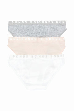 Bonds Girls Hipster Bikini Plain Comfortable Cotton Fabric 12 Pack UWPR3A