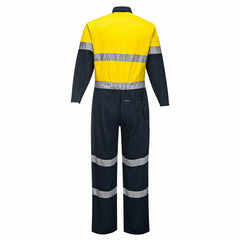 Portwest Mens Regular Weight Coverall Taped Reflective Overalls Cotton MA931