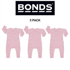 Bonds Baby Newbies Coverall Super Soft Cozysuit & Stretchable Fabic 3 Pack BXQBA