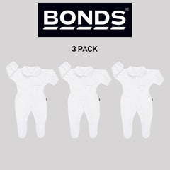 Bonds Baby Originals Poodlette Wondersuit Cosy Collar & Extra Warm 3 Pack BXEFA