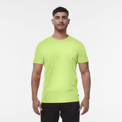 KINGGEE Mens HI Vis Crew Workwear Regular Fit Reflective Sleeve T Shirt K54034