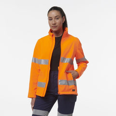 KingGee Womens Reflective Stretch Softshell Pocket Safety Work Jacket K45007