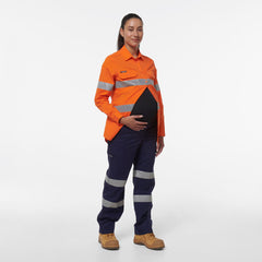 KingGee Womens Safety WorkCool Maternity Reflective Bio Motion Pant K43007