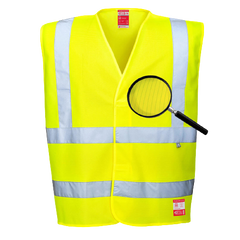 Portwest Hi-Vis Anti Static Vest - Flame Resistant Reflective Work Safety FR71