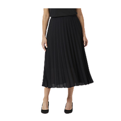 NNT Womens Soft Georgette Pleated Midi Skirt Elasticised Waist Skirt CAT2QD