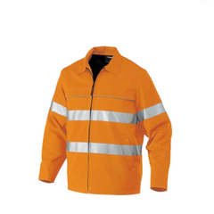 KingGee Mens Reflective Nano-Tex Hi-Vis Heavy Duty Cotton Jacket Work K55805