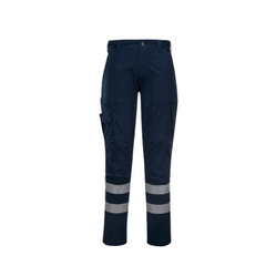 Portwest PW3 Cargo Stretch Pants Slim Fit HiVisTex Pro Tape Cotton Pant PW341