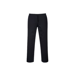 Portwest Drawstring Pants Lightweight Comfortable Black Chef Pant C070