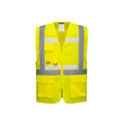 Portwest Glowtex Executive Vest II Hi Vis Reflective Tape Work Safety G456